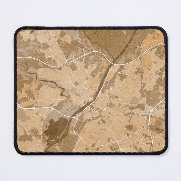 Item preview, Map of Angers (France) in sepia vintage style designed and sold by blursbyai.