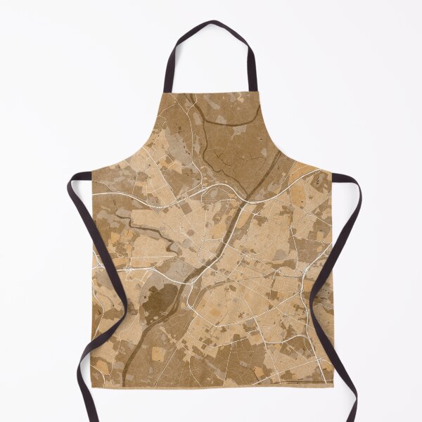 Item preview, Map of Angers (France) in sepia vintage style designed and sold by blursbyai.