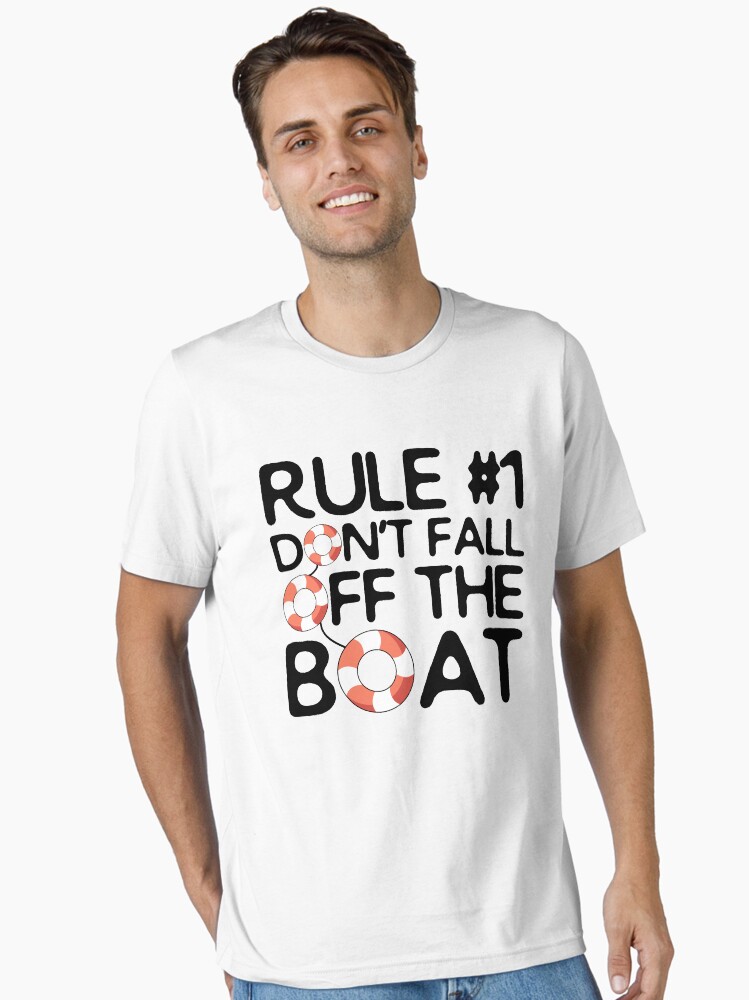 Funny Cruise T Shirt Rule 1 Don't Fall Off The Boat Tee Funny Cruise T Shirt Rule 1 Don't Fall Off The Boat Tee