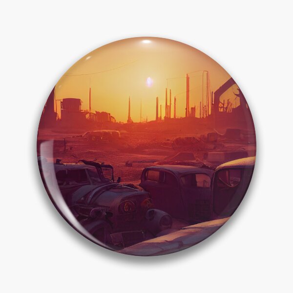 Item preview, Dieselpunk Distopian Landscape designed and sold by PluckySquid.