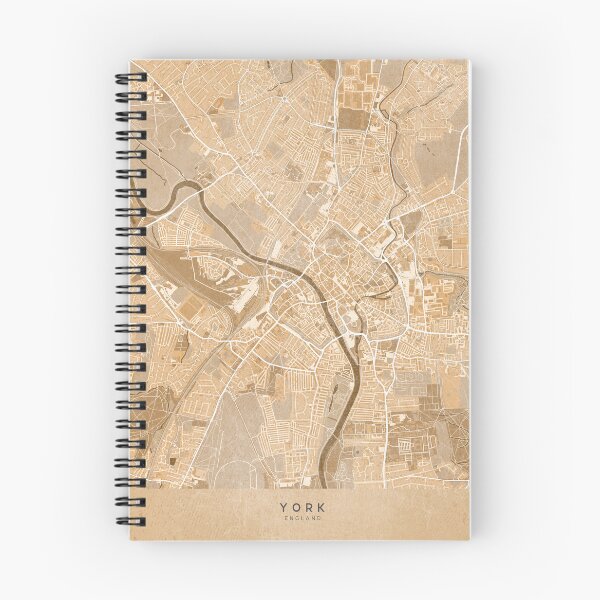 Item preview, Map of York (England) in sepia vintage style designed and sold by blursbyai.