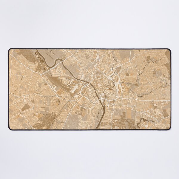Item preview, Map of York (England) in sepia vintage style designed and sold by blursbyai.