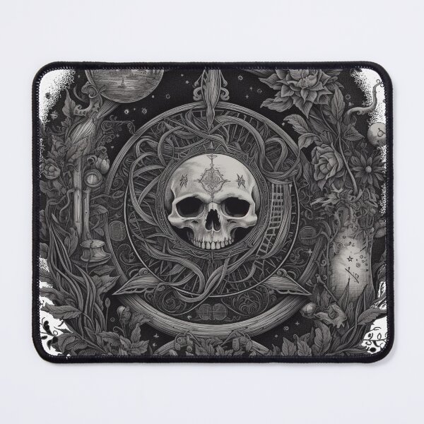Item preview, abstract skull on gotihic background designed and sold by Bohabaz.