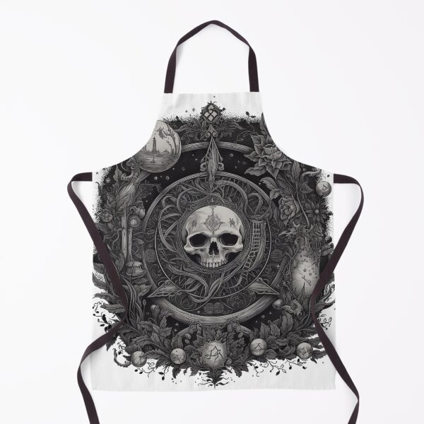 Item preview, abstract skull on gotihic background designed and sold by Bohabaz.