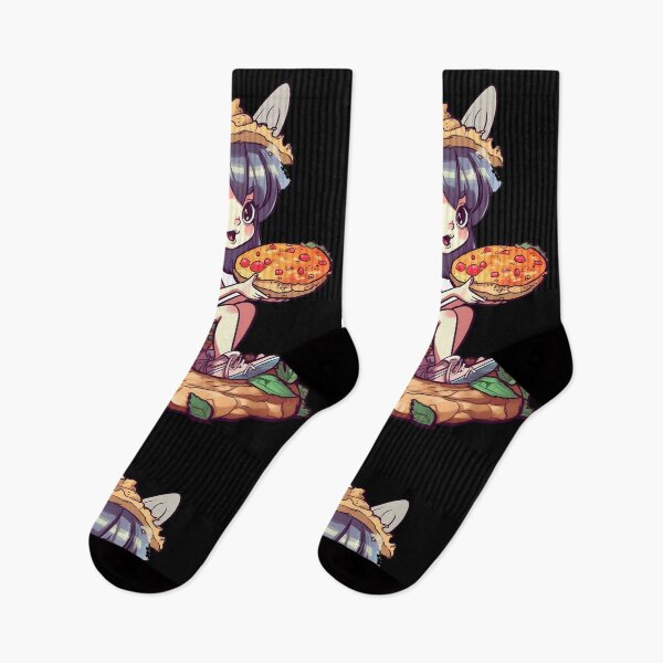 Item preview, Cute Fairy & Pizza Funny Food Retro Japonese Anime designed and sold by SecretDicer.