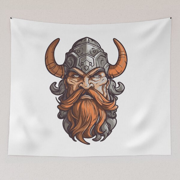 Artikelvorschau, Illustration eines Fantasy-Wikinger-Kriegers entworfen und verkauft von DesignDynamoX.