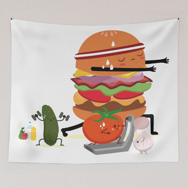 Item preview, BURGER FITNESS designed and sold by audrey-bth.