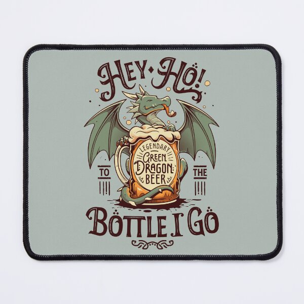 Item preview, A Dragon's Pint - Cute Beer Drinker designed and sold by Snouleaf.