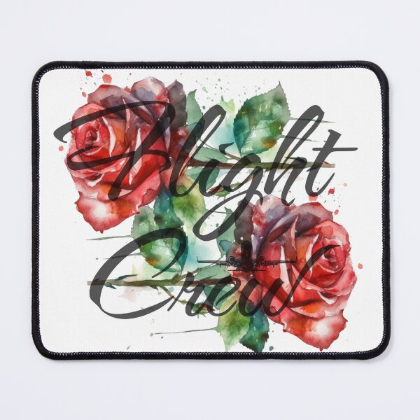 Item preview, Flight Crew & red Roses Flower watercolor design for Flight Attendants Stewardess designed and sold by AviationArtists.