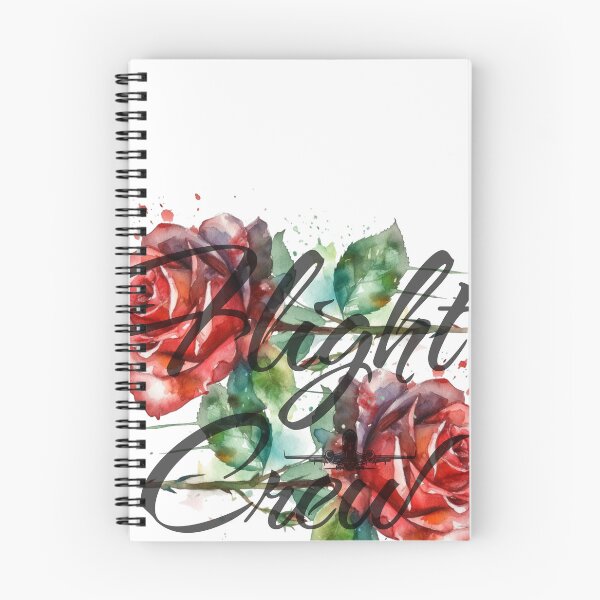Item preview, Flight Crew & red Roses Flower watercolor design for Flight Attendants Stewardess designed and sold by AviationArtists.