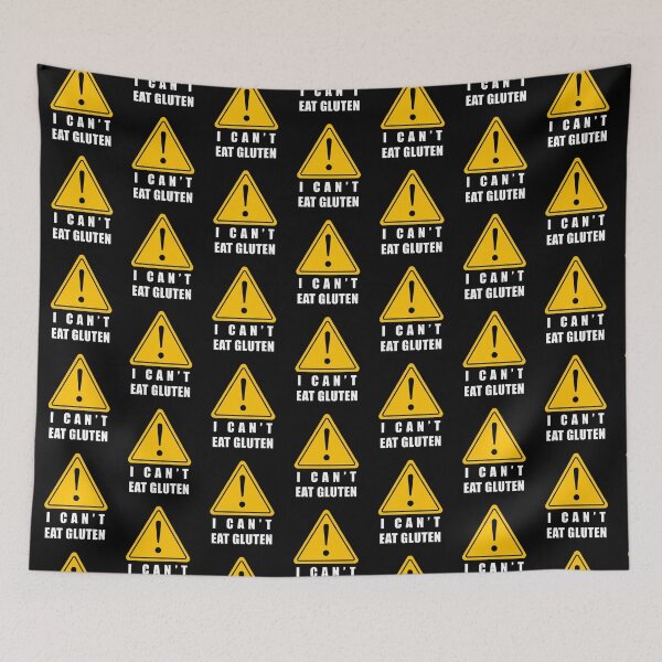 Item preview, I Can't Eat Gluten - Caution Sign designed and sold by TheHellSong.