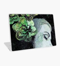 Obey Me (flower girl portrait, spray paint graffiti painting) Laptop Skin