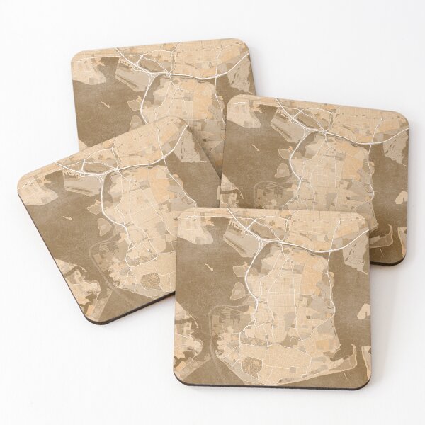 Item preview, Map of Portsmouth (England) in sepia vintage style designed and sold by blursbyai.