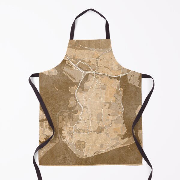 Item preview, Map of Portsmouth (England) in sepia vintage style designed and sold by blursbyai.