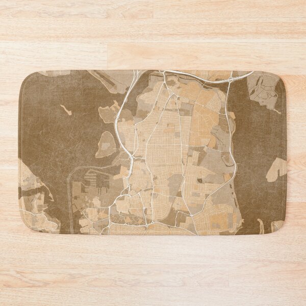 Item preview, Map of Portsmouth (England) in sepia vintage style designed and sold by blursbyai.