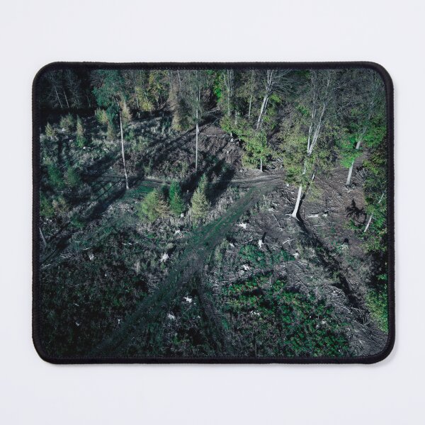 Item preview, Dark & Moody Aerial View of Storm-Damaged Forest Ravaged by Bark Beetles designed and sold by TRex-Landscapes.