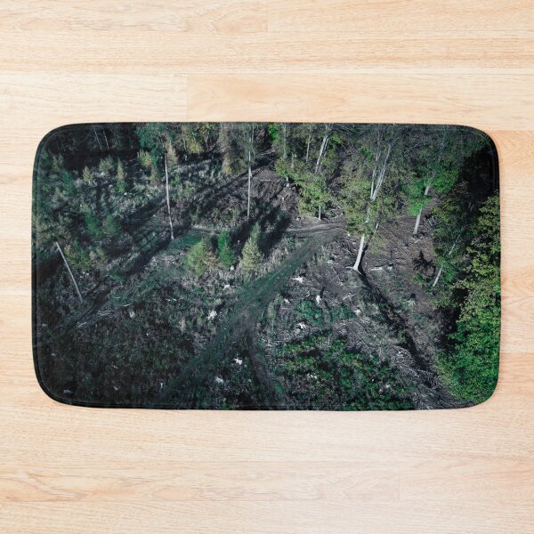 Item preview, Dark & Moody Aerial View of Storm-Damaged Forest Ravaged by Bark Beetles designed and sold by TRex-Landscapes.