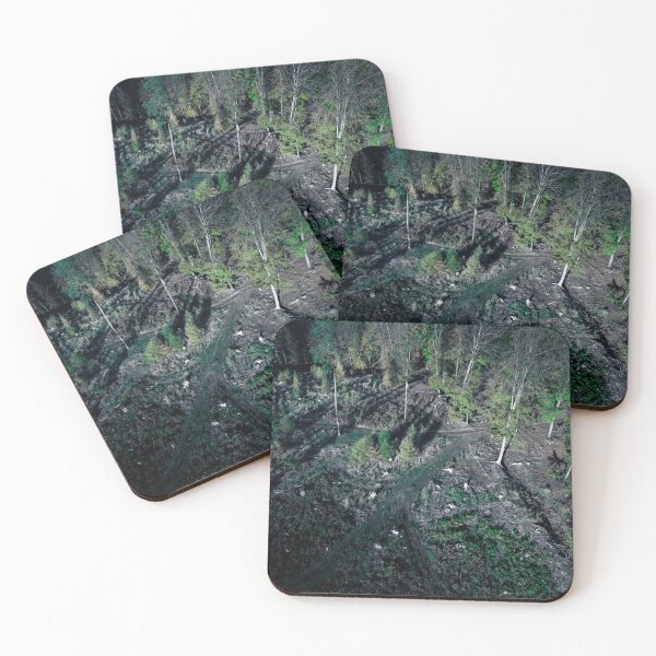 Item preview, Dark & Moody Aerial View of Storm-Damaged Forest Ravaged by Bark Beetles designed and sold by TRex-Landscapes.