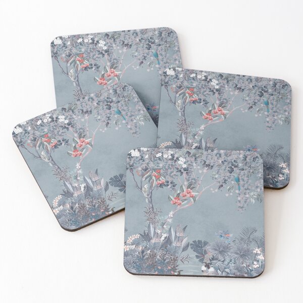 Item preview, Alberi Blue Tropical Pattern designed and sold by Maryam Gulamova.