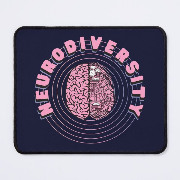 Item preview, Neurodiversity Day Mechanical Pink Brain designed and sold by GleamingGiant.