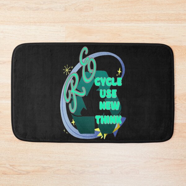 Item preview, Recycle Reuse Renew Rethink Crisis Environmental Activism Earth Day Lettering Design 2, go green safe our planet design inspired by nature designed and sold by Adri Barnard.