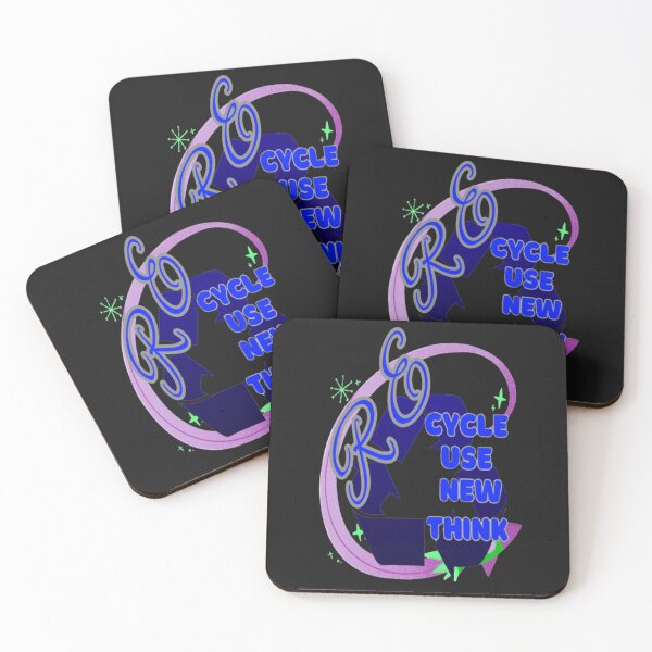 Item preview, Recycle Reuse Renew Rethink Crisis Environmental Activism Earth Day Lettering Design 3, go green safe our planet design inspired by nature designed and sold by Adri Barnard.