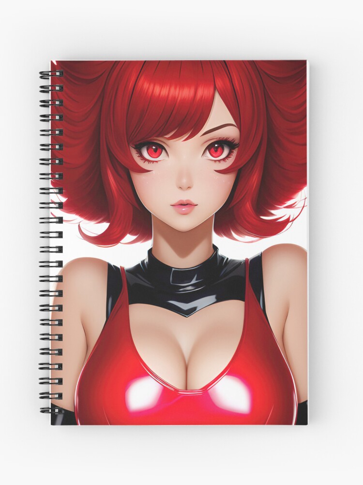 Sexy red hair anime girl - Sexy Anime Girl - Magnet