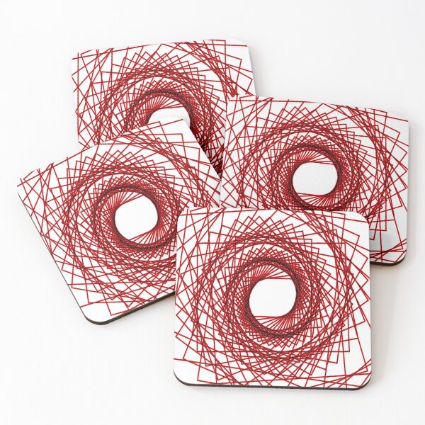 Item preview, Abstract geometric pattern - red. designed and sold by K.S ART.