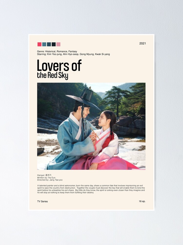 Poster New Sky Atlantic Series 2021 Lovers Of The Red Sky, Kdrama
