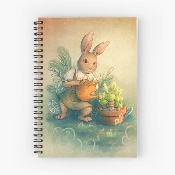 Item preview, Bunny Gardener and Bunny Succulent designed and sold by Mazarineart.