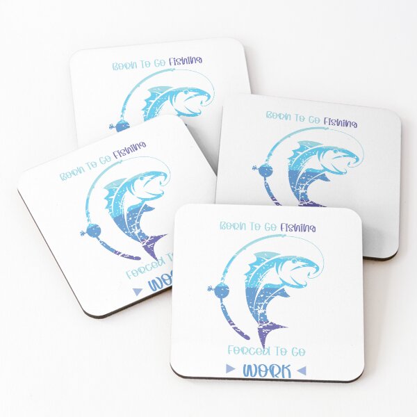 Item preview, Born to go fishing forced to go work designed and sold by BrandWorx.