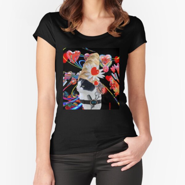 Sweet purradise Fitted Scoop T-Shirt