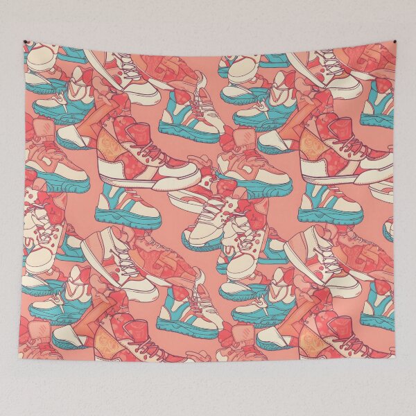 Item preview, Retro Anime Sneaker Pattern designed and sold by Studio Bankai.