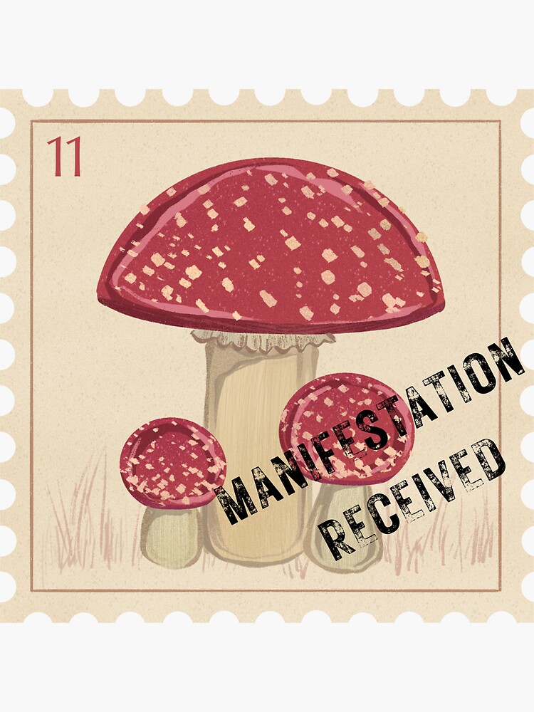 Mushroom Stamp Sticker