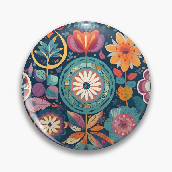 Item preview, The Garden Pattern Vintage Flowers designed and sold by Mobius Spot Collective.