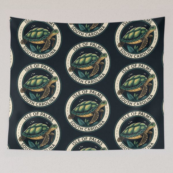Item preview, Isle of Palms South Carolina Turtle Badge designed and sold by KrisSidDesigns.