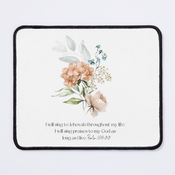 Item preview, I will sing to Jehovah throughout my life... Psalm 104:33 designed and sold by DebsHeArtStudio.