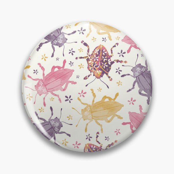 Item preview, Magic meadow watercolor doodle bugs pattern designed and sold by MBCollections.