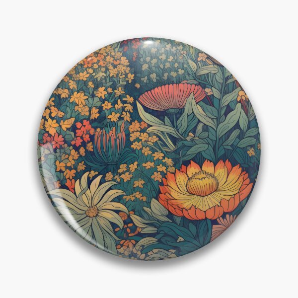 Item preview, The Garden Pattern Vintage Flowers designed and sold by Mobius Spot Collective.