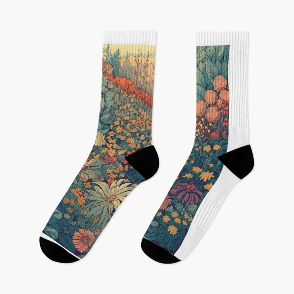 Item preview, The Garden Pattern Vintage Flowers designed and sold by Mobius Spot Collective.