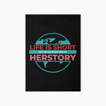 Aperçu de l'œuvre Mettez-vous du bon côté de l'édition Black Out du mouvement syndical Herstory créée et vendue par Solidarity-Shop.