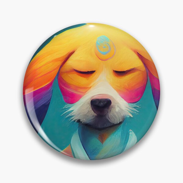 Item preview, Inner peace dreaming yoga dog designed and sold by Pixelboys.