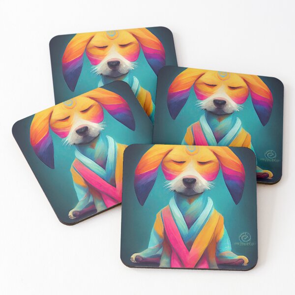 Item preview, Inner peace dreaming yoga dog designed and sold by Pixelboys.