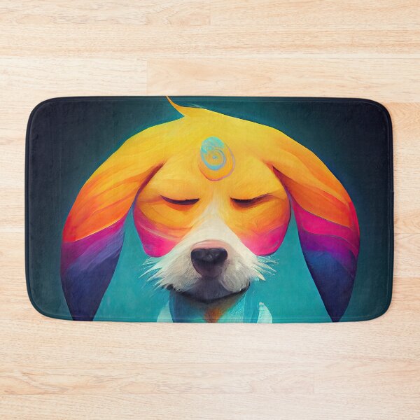 Item preview, Inner peace dreaming yoga dog designed and sold by Pixelboys.