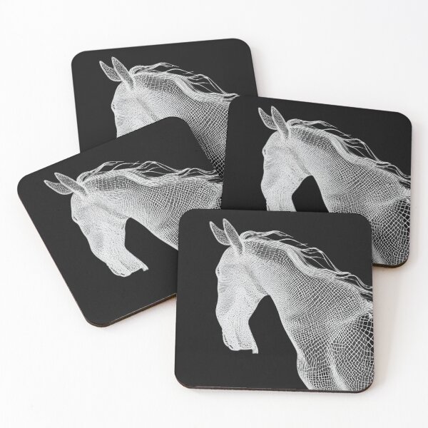 Item preview, Horse (black and white) designed and sold by Red Siri0 Art.