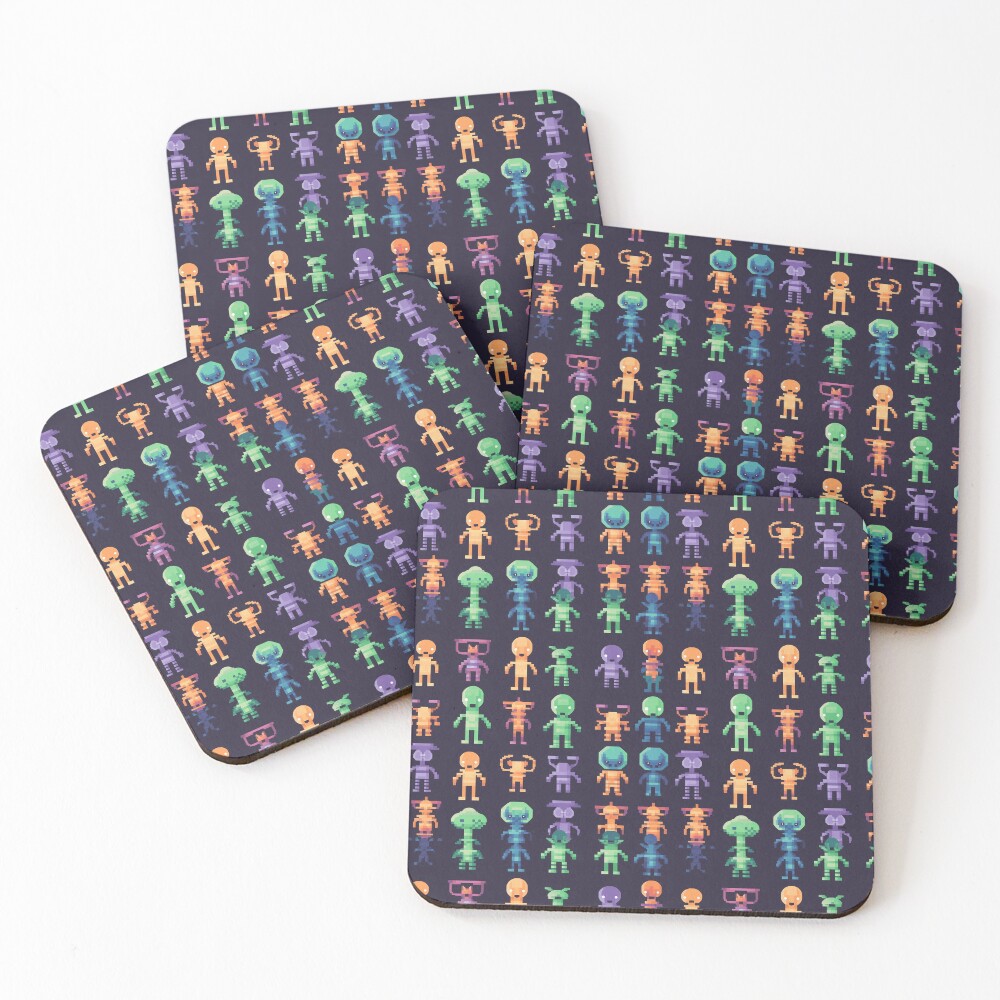 Item preview, Coasters (Set of 4) designed and sold by PixelPatchwork.