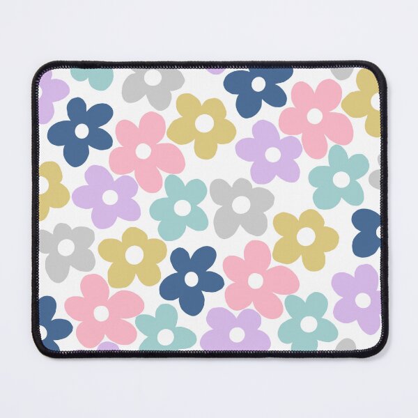Item preview, Retro Colorful Big Daisy Flowers White Design designed and sold by InovArtS.