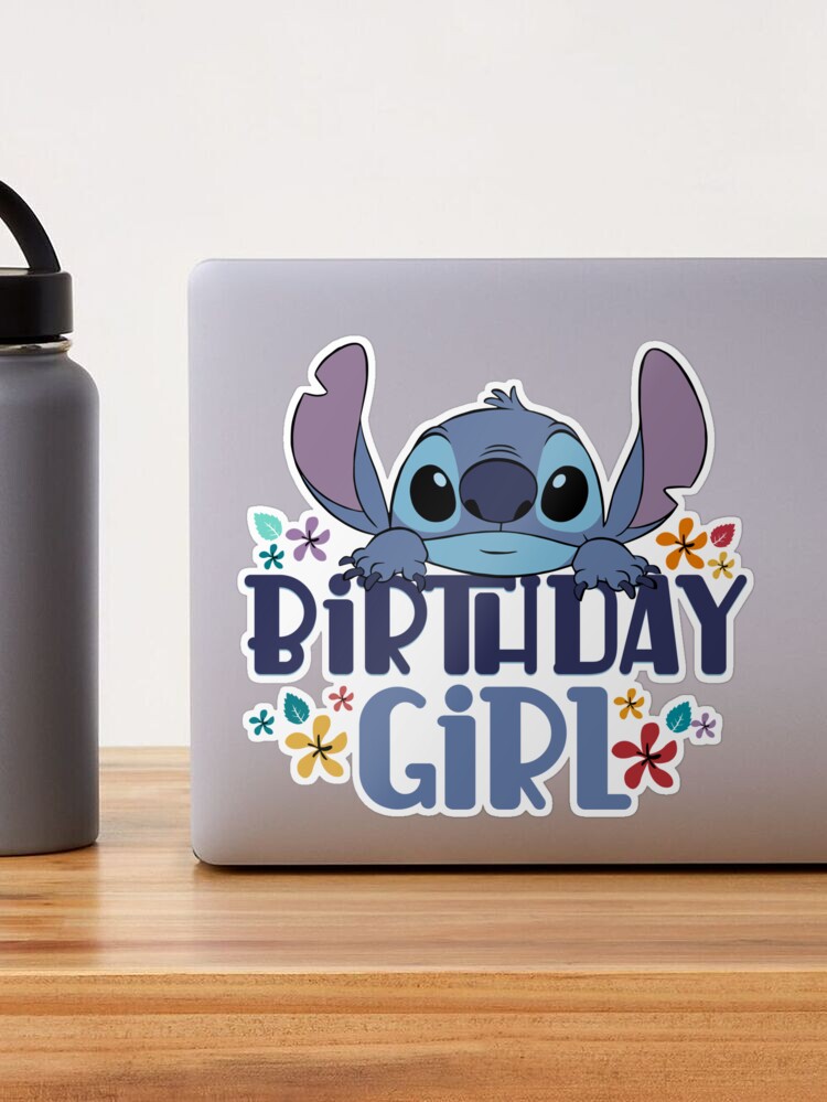 Lilo & Stitch Birthday Girl Sticker for Sale by JeanHillz