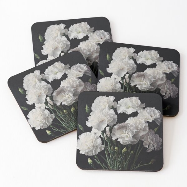 Item preview, White Carnations  designed and sold by Vanover Designs.