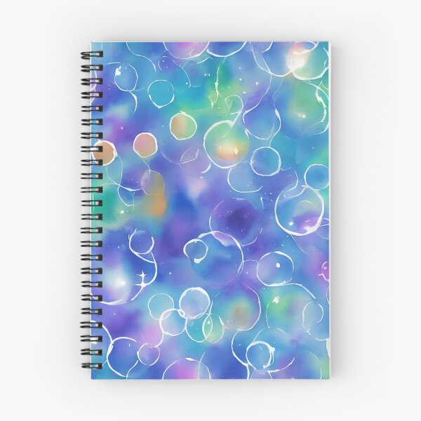 Item preview, Aqua Bubbles Seamless Pattern designed and sold by Girly-Universe.